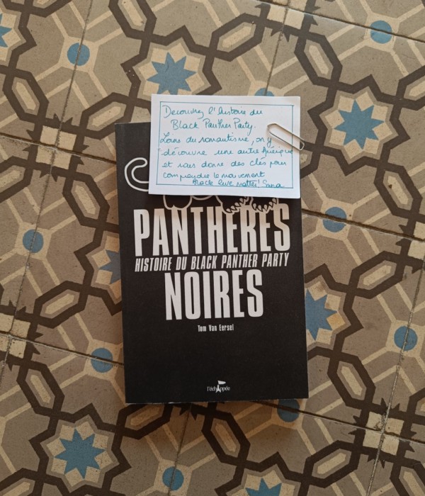 Couverture de Panthères noires avec notule de Sana