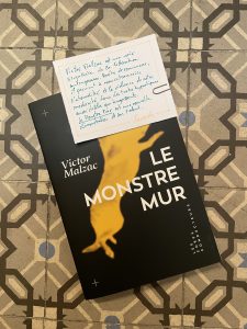 Couverture et notule de Le Monstre mur
