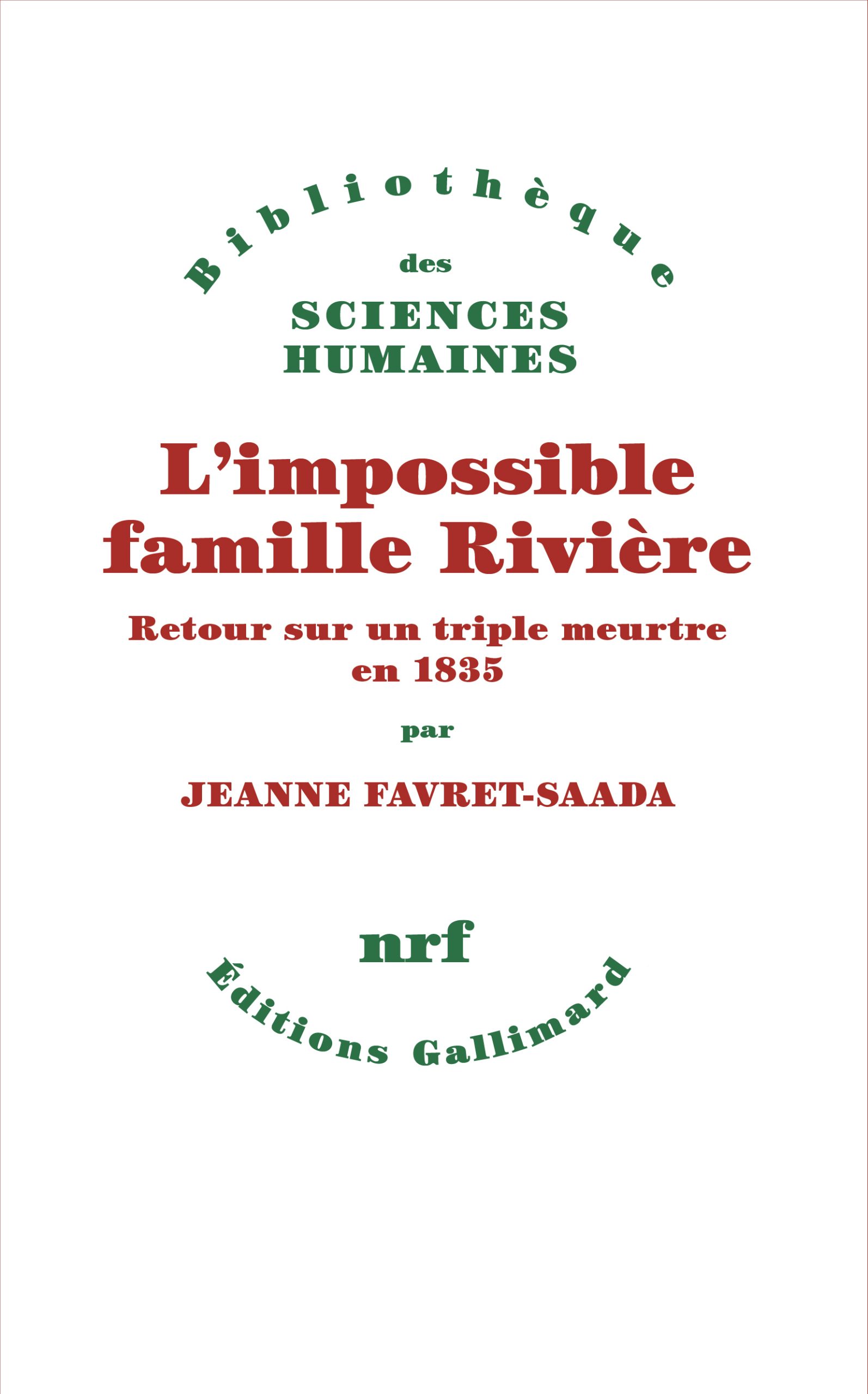 Couverture de L’impossible famille Rivière