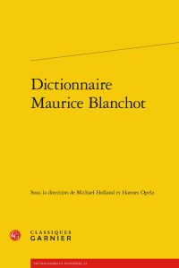 Dictionnaire Maurice Blanchot